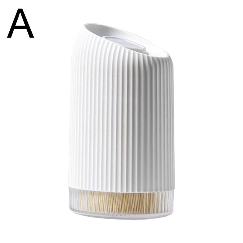 Includes 300 toothpicks, sliding lid toothpick holder, portable toothpick bottle, cute and stylish toothpick bucket, a luxurious home toothpick holder.